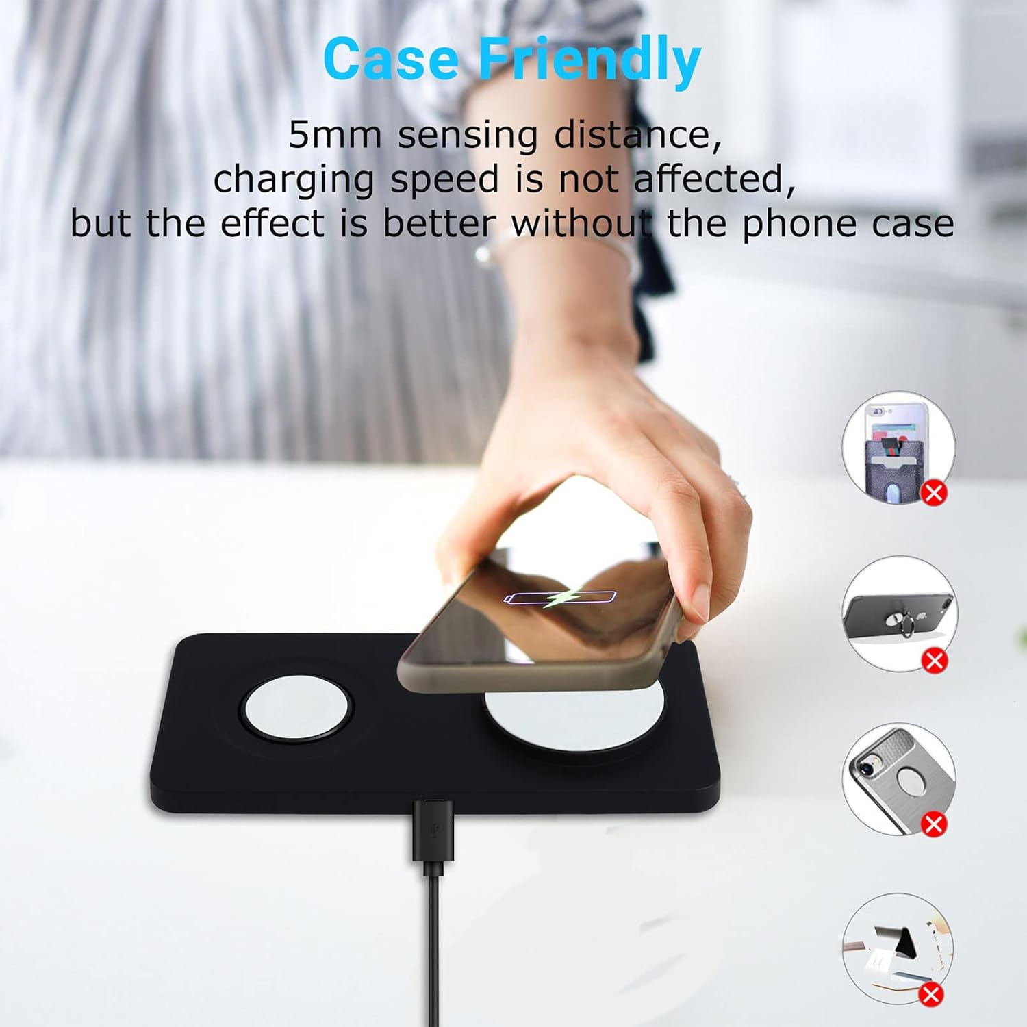 Chargeur sans Fil 2 en 1