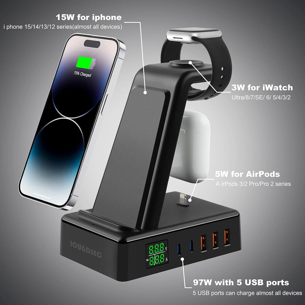 Chargeur sans fil 8 en 1